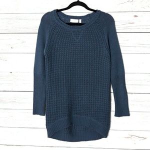 RD Style Steelblue High-Low Sweater